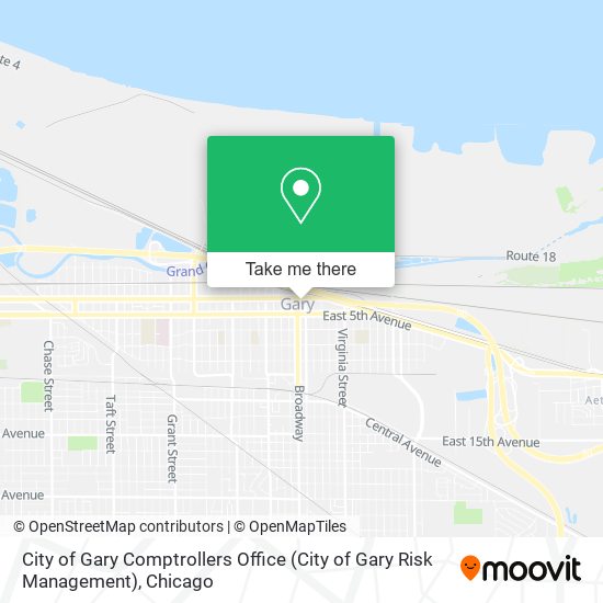 Mapa de City of Gary Comptrollers Office (City of Gary Risk Management)