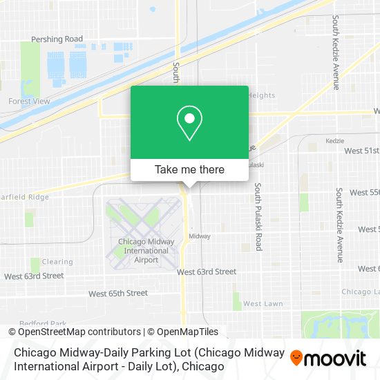 Mapa de Chicago Midway-Daily Parking Lot (Chicago Midway International Airport - Daily Lot)