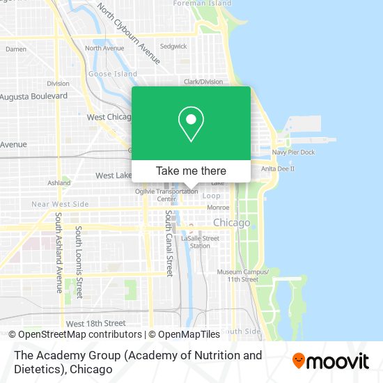 Mapa de The Academy Group (Academy of Nutrition and Dietetics)