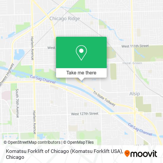 Mapa de Komatsu Forklift of Chicago (Komatsu Forklift USA)