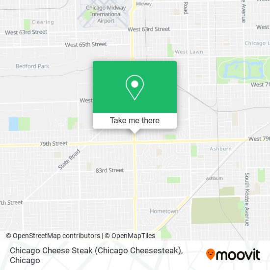 Mapa de Chicago Cheese Steak (Chicago Cheesesteak)