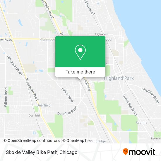 Mapa de Skokie Valley Bike Path