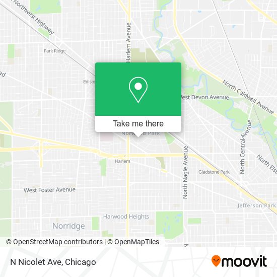 Mapa de N Nicolet Ave