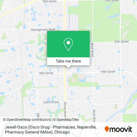 Jewel-Osco (Osco Drug - Pharmacies, Naperville, Pharmacy General Mdse) map