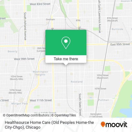 Healthsource Home Care (Old Peoples Home-the City-Chgo) map