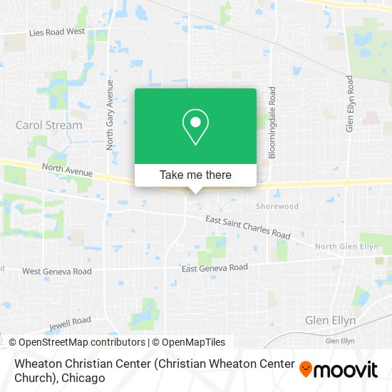 Wheaton Christian Center map