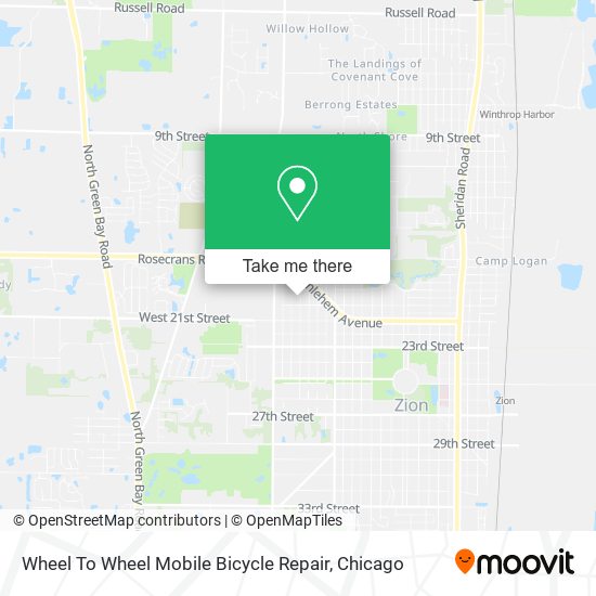 Mapa de Wheel To Wheel Mobile Bicycle Repair