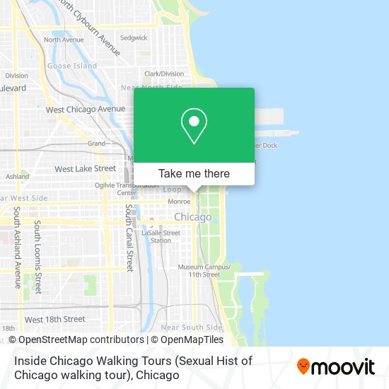 Inside Chicago Walking Tours (Sexual Hist of Chicago walking tour) map