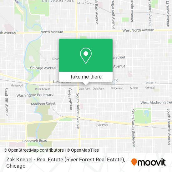 Mapa de Zak Knebel - Real Estate (River Forest Real Estate)