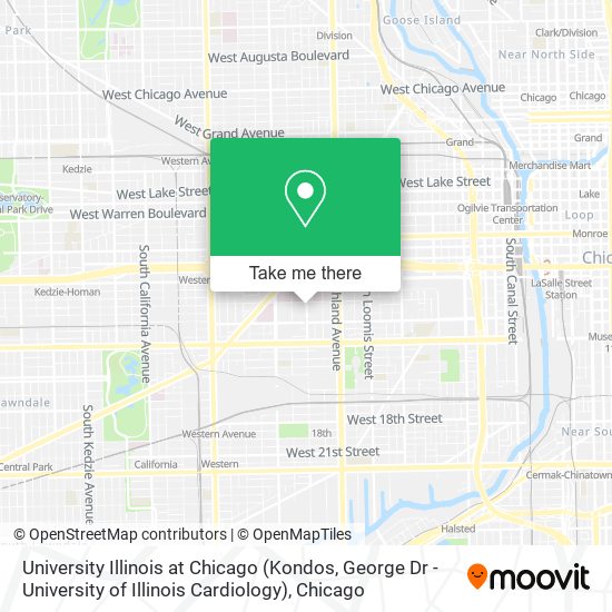 University Illinois at Chicago (Kondos, George Dr - University of Illinois Cardiology) map