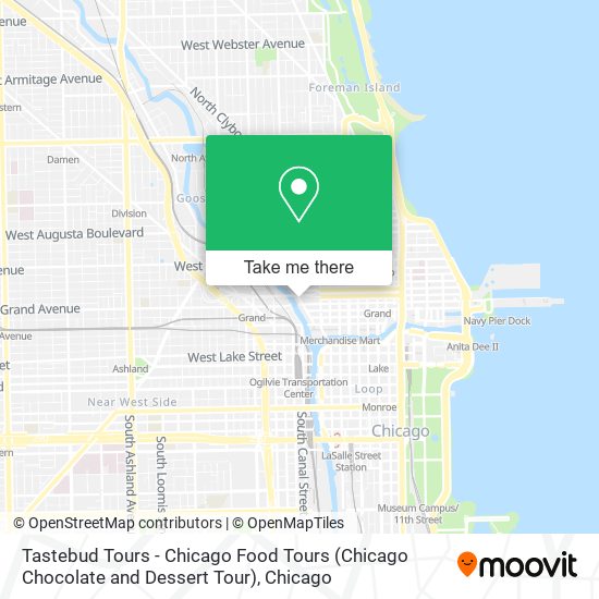 Tastebud Tours - Chicago Food Tours (Chicago Chocolate and Dessert Tour) map