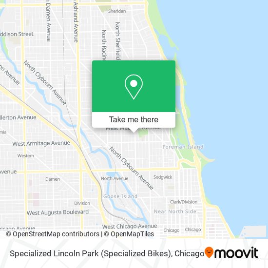 Mapa de Specialized Lincoln Park (Specialized Bikes)