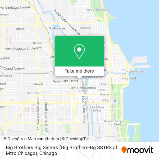 Big Brothers Big Sisters (Big Brothers-Bg SSTRS of Mtro Chicago) map