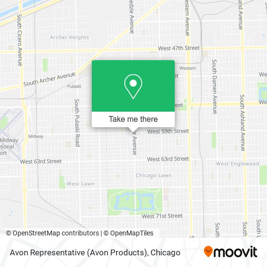 Avon Representative (Avon Products) map