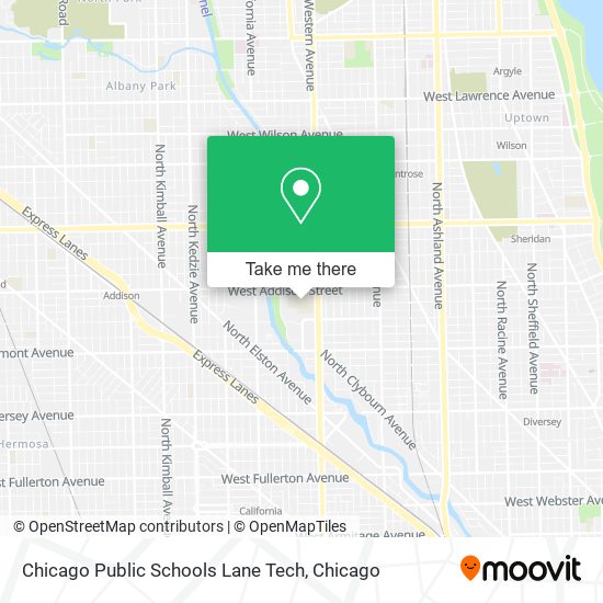 Chicago Public Schools Lane Tech map