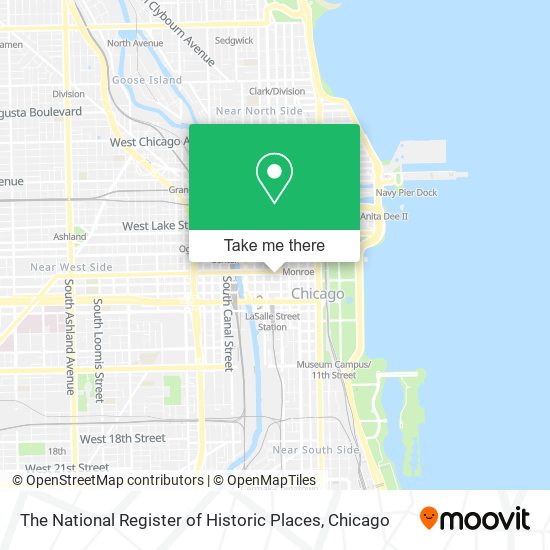 The National Register of Historic Places map