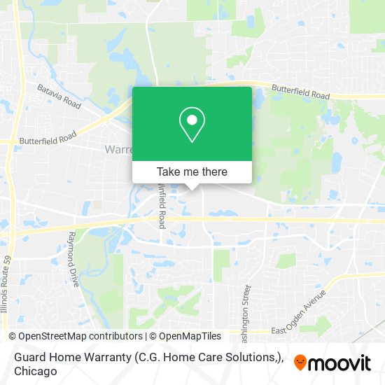 Guard Home Warranty (C.G. Home Care Solutions,) map