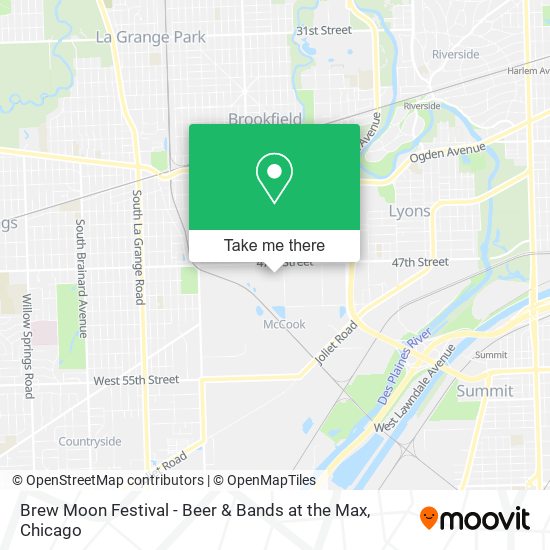 Brew Moon Festival - Beer & Bands at the Max map