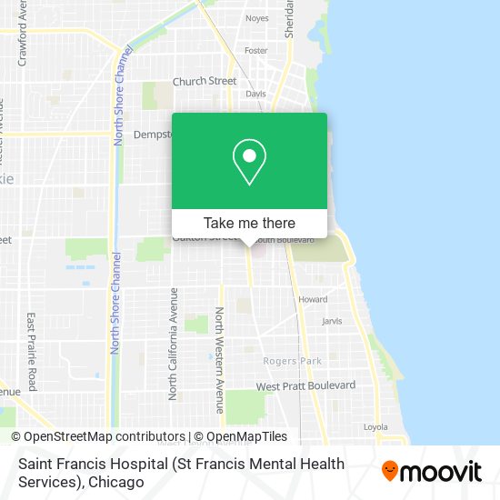 Saint Francis Hospital (St Francis Mental Health Services) map