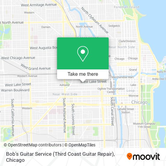 Mapa de Bob's Guitar Service (Third Coast Guitar Repair)