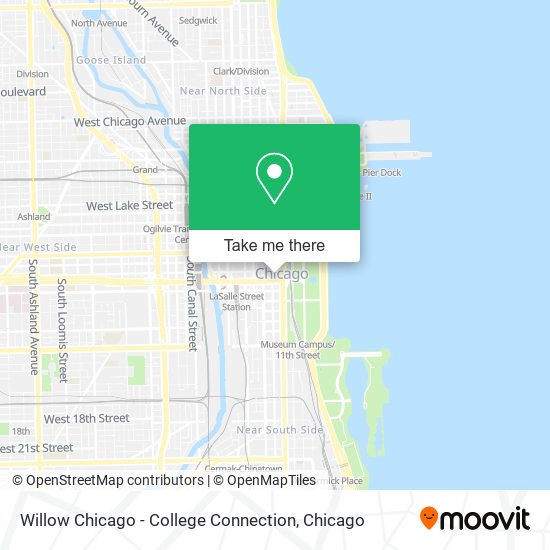 Willow Chicago - College Connection map