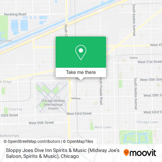 Sloppy Joes Dive Inn Spirits & Music (Midway Joe's Saloon, Spirits & Music) map