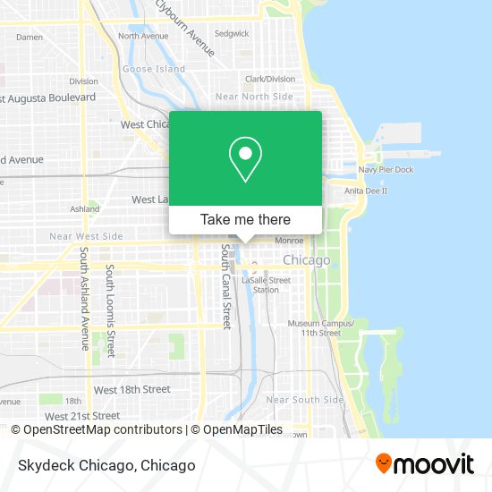 Skydeck Chicago map