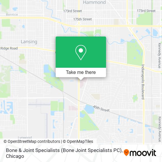 Bone & Joint Specialists map