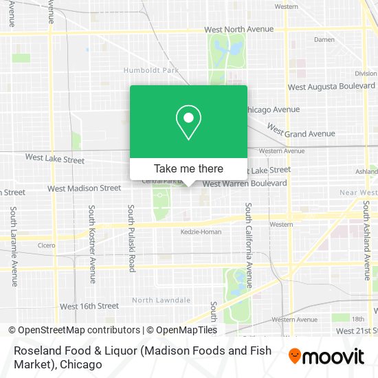 Mapa de Roseland Food & Liquor (Madison Foods and Fish Market)