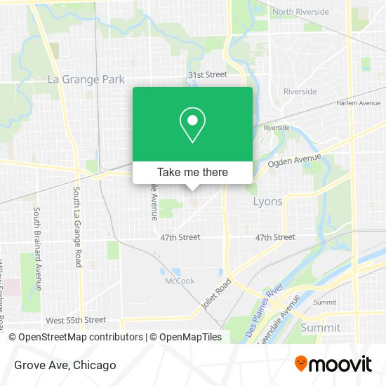 Mapa de Grove Ave