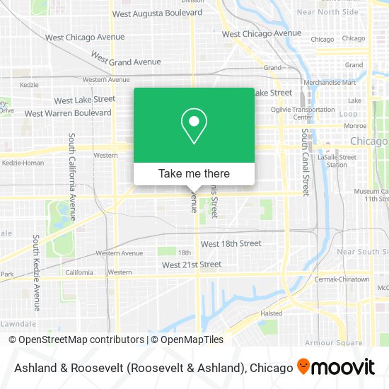 Ashland & Roosevelt map