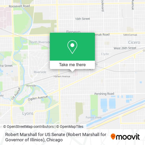 Robert Marshall for US Senate (Robert Marshall for Governor of Illinios) map