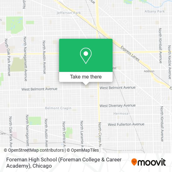 Mapa de Foreman High School (Foreman College & Career Academy)