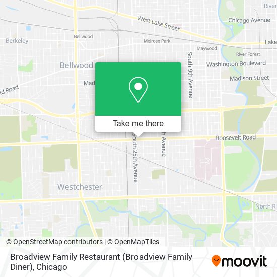 Mapa de Broadview Family Restaurant (Broadview Family Diner)