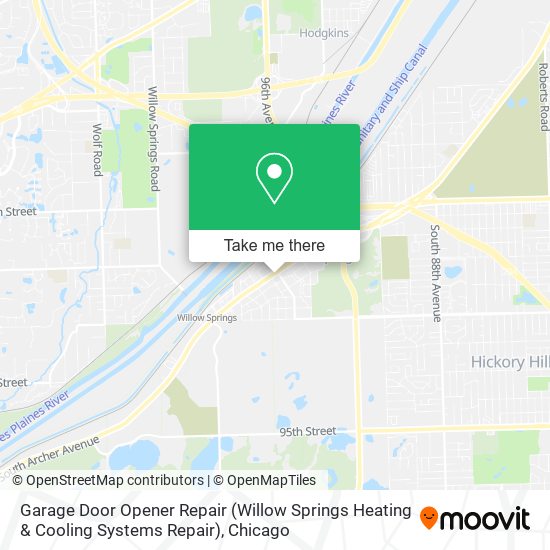 Mapa de Garage Door Opener Repair (Willow Springs Heating & Cooling Systems Repair)