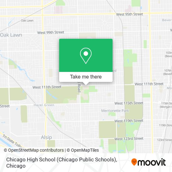 Chicago High School (Chicago Public Schools) map