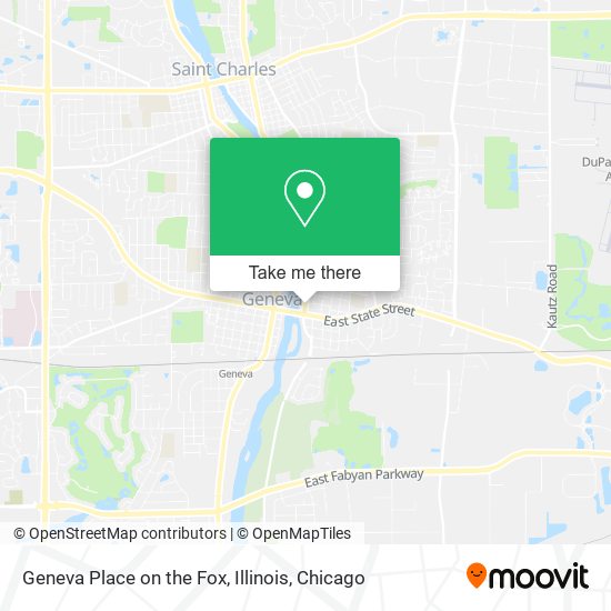 Geneva Place on the Fox, Illinois map