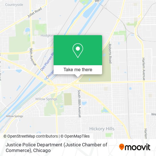 Justice Police Department (Justice Chamber of Commerce) map