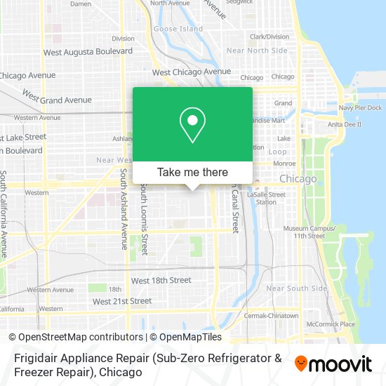Frigidair Appliance Repair (Sub-Zero Refrigerator & Freezer Repair) map