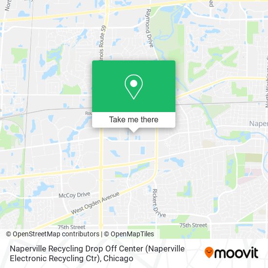 Naperville Recycling Drop Off Center (Naperville Electronic Recycling Ctr) map