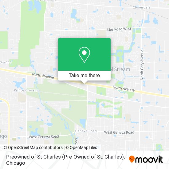 Preowned of St Charles (Pre-Owned of St. Charles) map