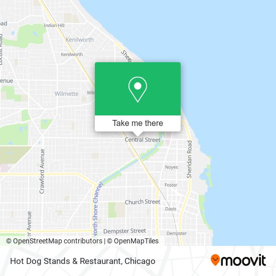 Hot Dog Stands & Restaurant map