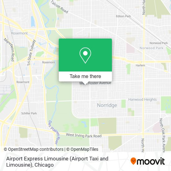 Mapa de Airport Express Limousine (Airport Taxi and Limousine)
