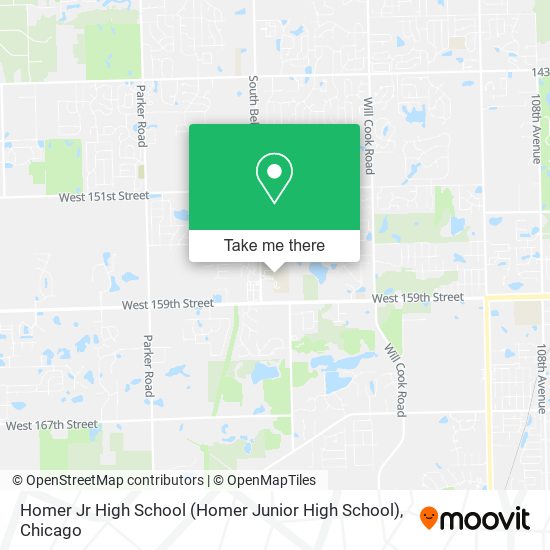 Mapa de Homer Jr High School