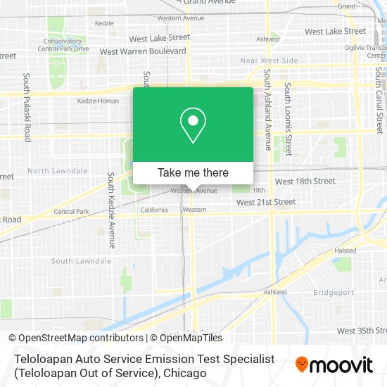 Mapa de Teloloapan Auto Service Emission Test Specialist (Teloloapan Out of Service)