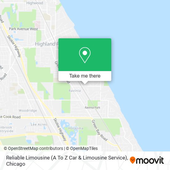 Reliable Limousine (A To Z Car & Limousine Service) map