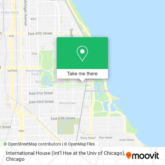 International House (Int'l Hse at the Univ of Chicago) map