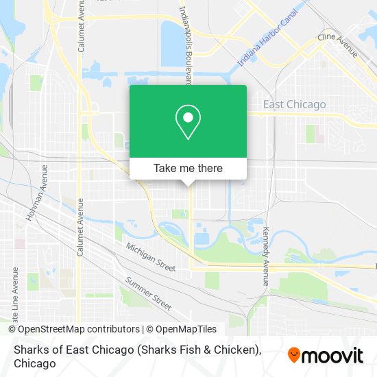 Mapa de Sharks of East Chicago (Sharks Fish & Chicken)
