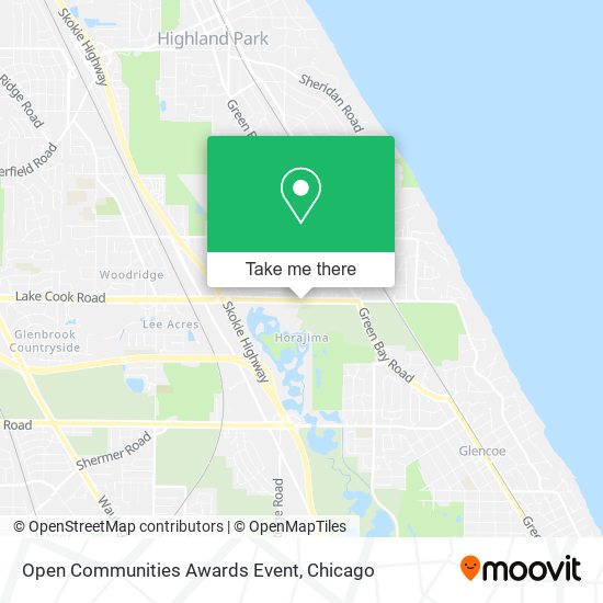 Open Communities Awards Event map