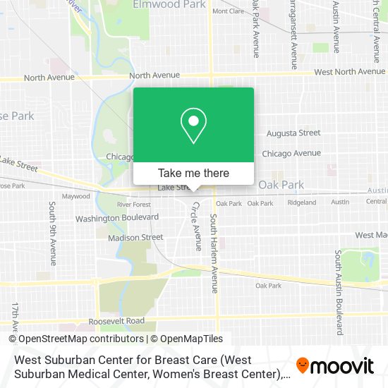 Mapa de West Suburban Center for Breast Care (West Suburban Medical Center, Women's Breast Center)